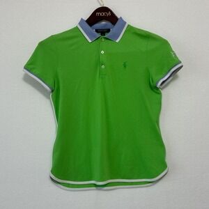 Green and blue Ralph Lauren polo shirt woman's medium